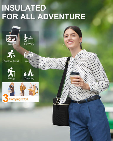 Capolo insulated lunch box close-up shows durable outer and insulation quality