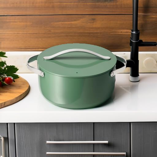 Caraway sage Dutch oven entering oven showing high-heat capability up to 550°F.