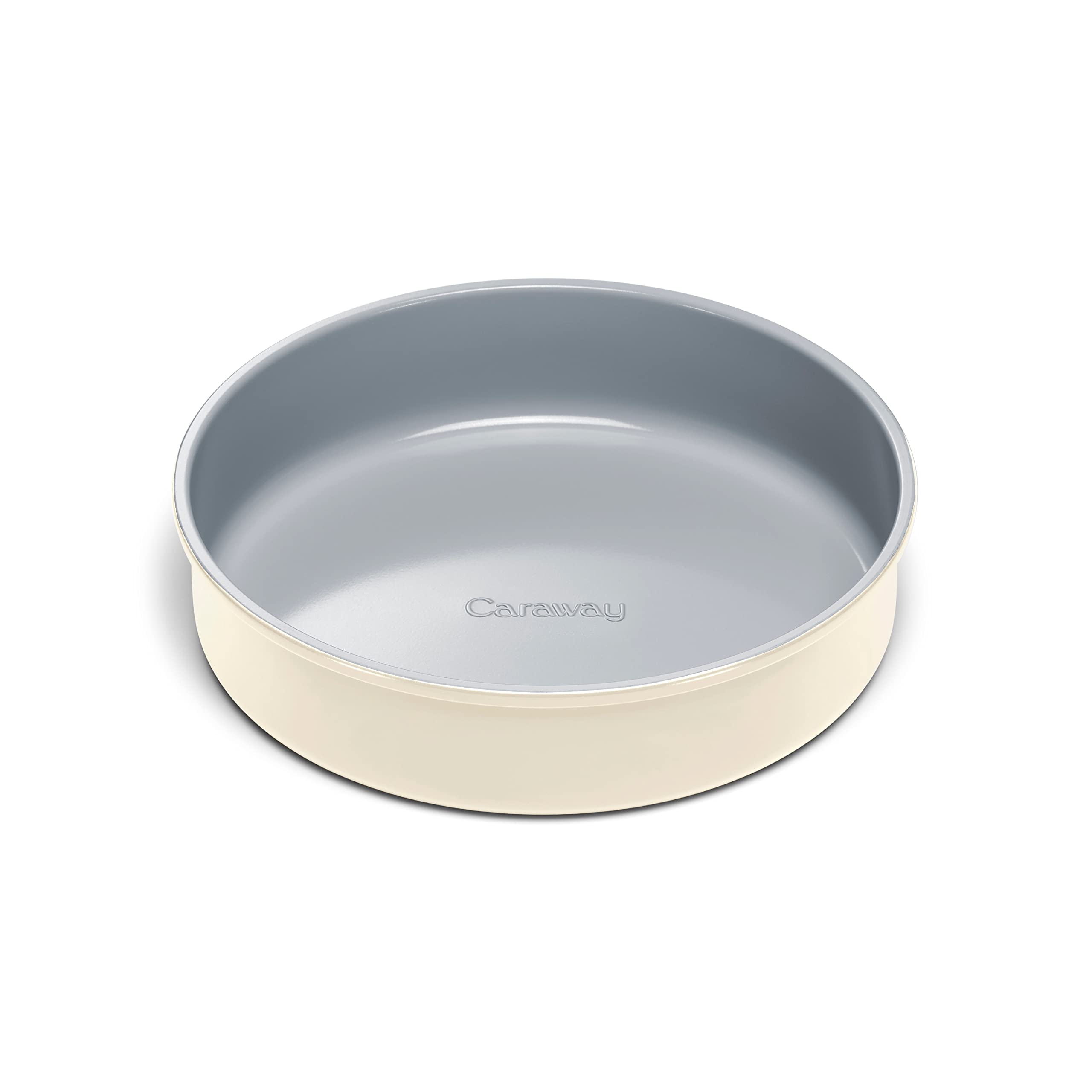 Caraway Circle Pan front view in cream, ideal for cakes and tarts.