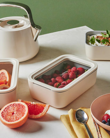 Caraway dishwasher-safe container for easy cleanup