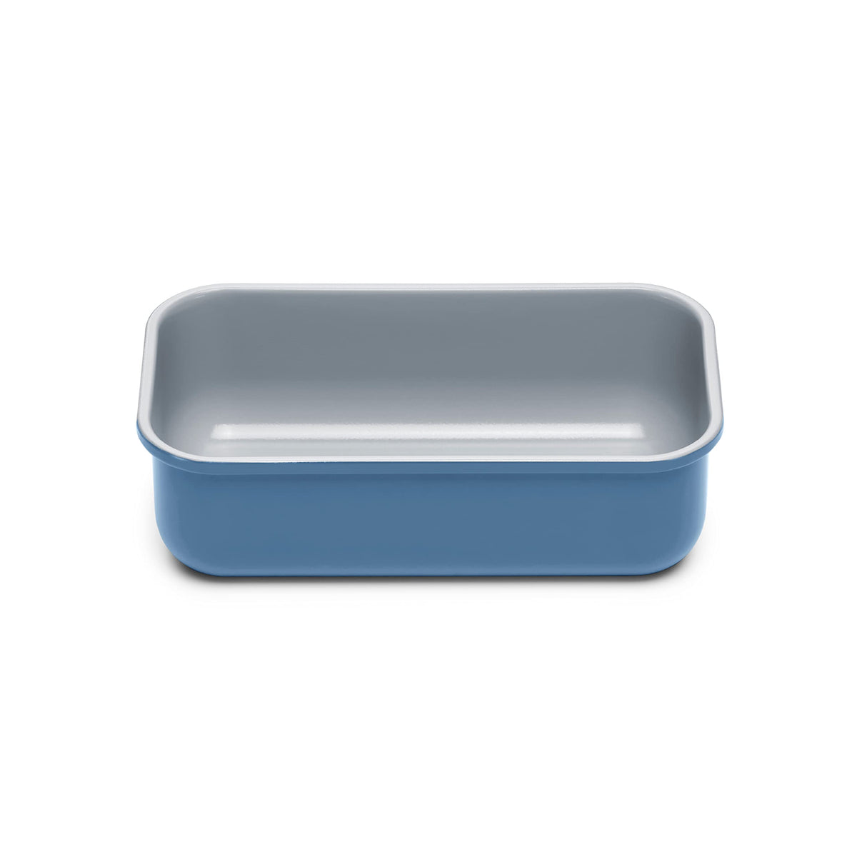 Caraway loaf pan slate top view with smooth non-stick surface for easy release.
