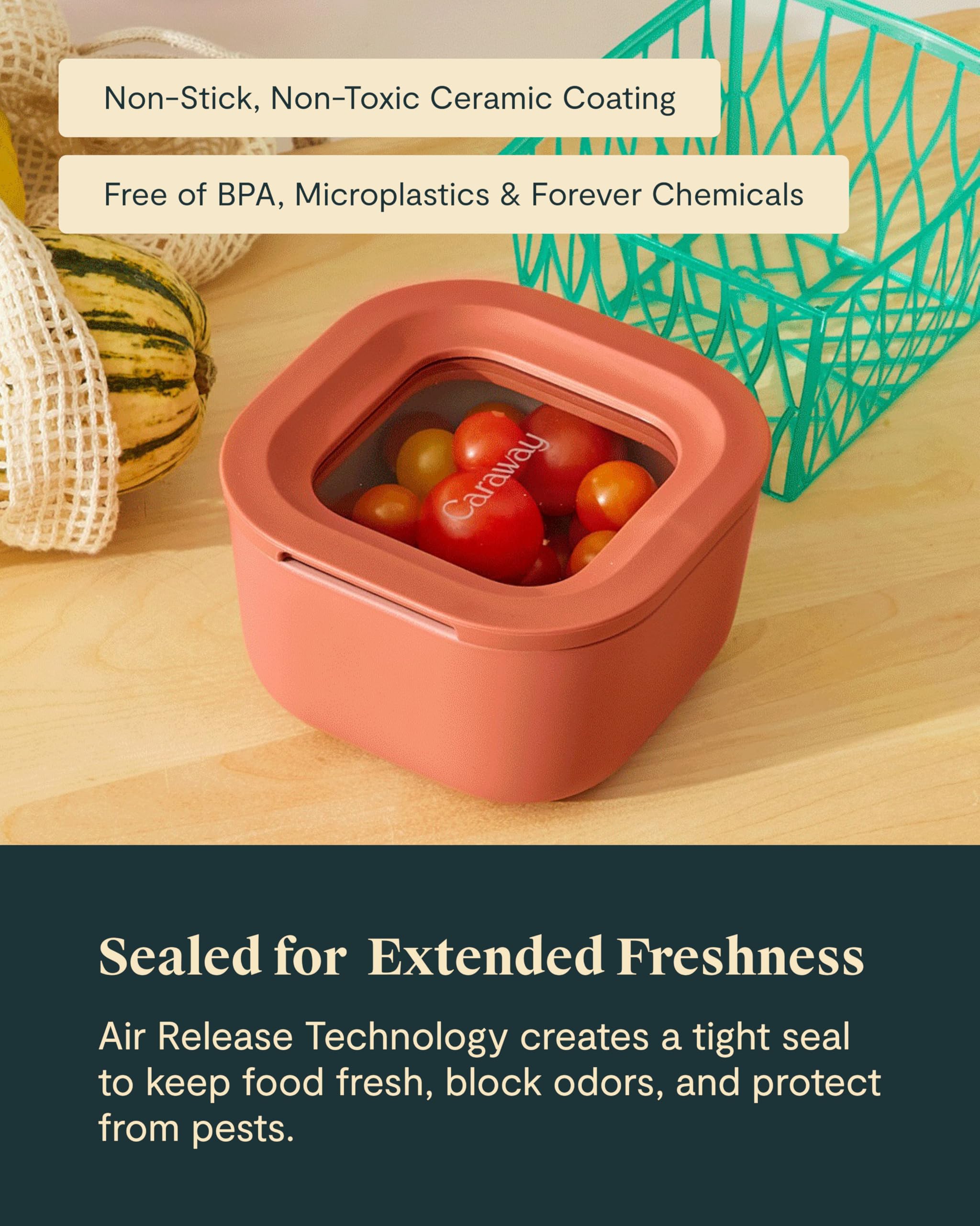 Oven-safe up to 450F for reheating leftovers