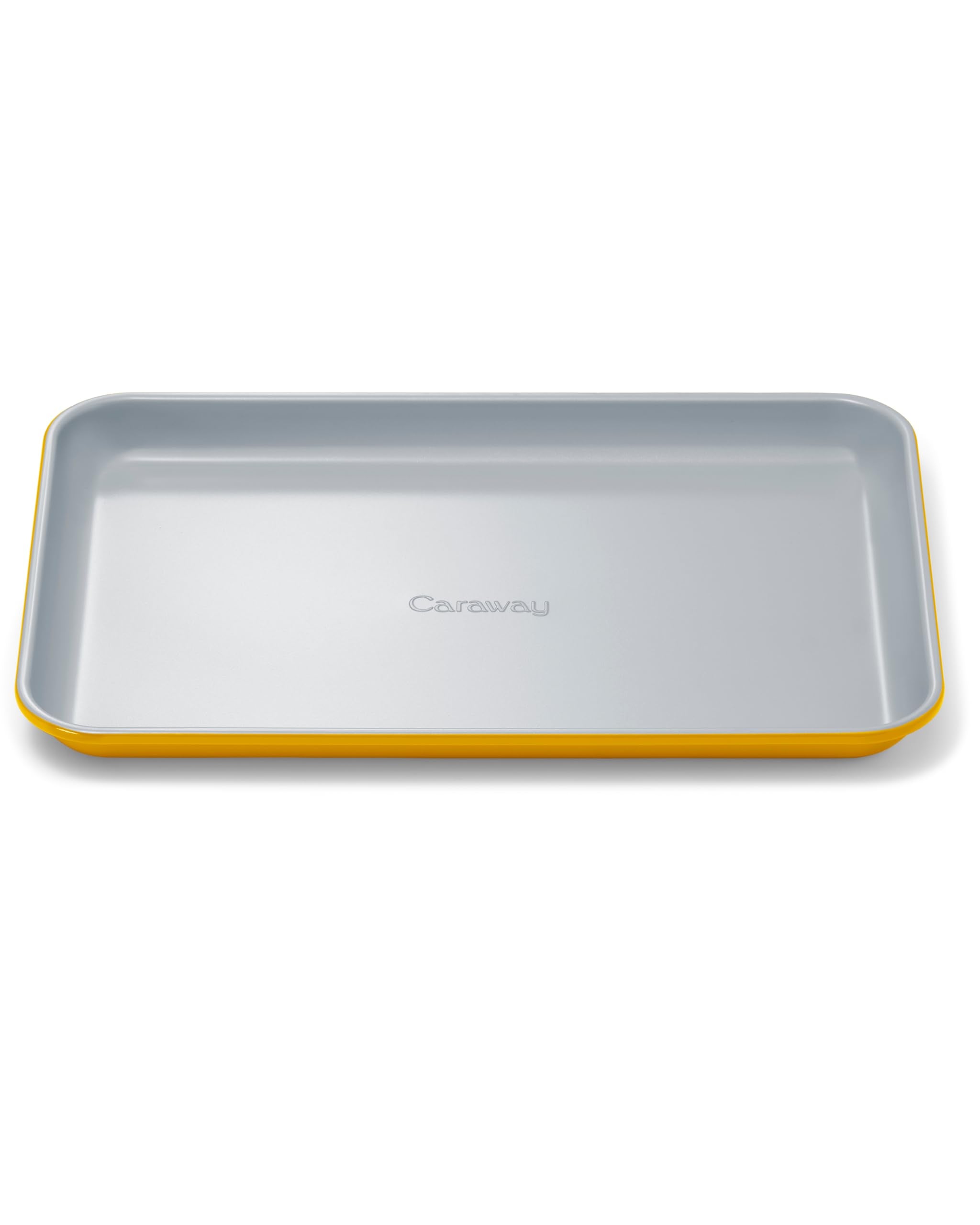 Caraway small baking sheet oven heat for even browning.