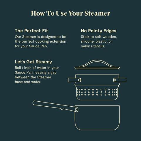 Caraway Steamer dim sum ready showcases ideal portions for gatherings.
