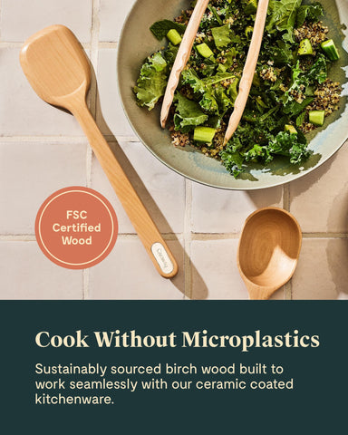 Caraway wooden spatula designed for flipping with balanced control