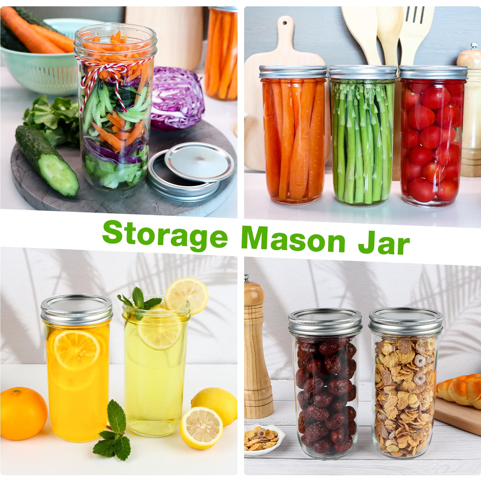 CARBLIN labels and brush set helps organize and clean jars