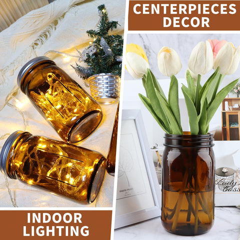 CARBLIN thick amber glass jar provides sturdy storage and light protection