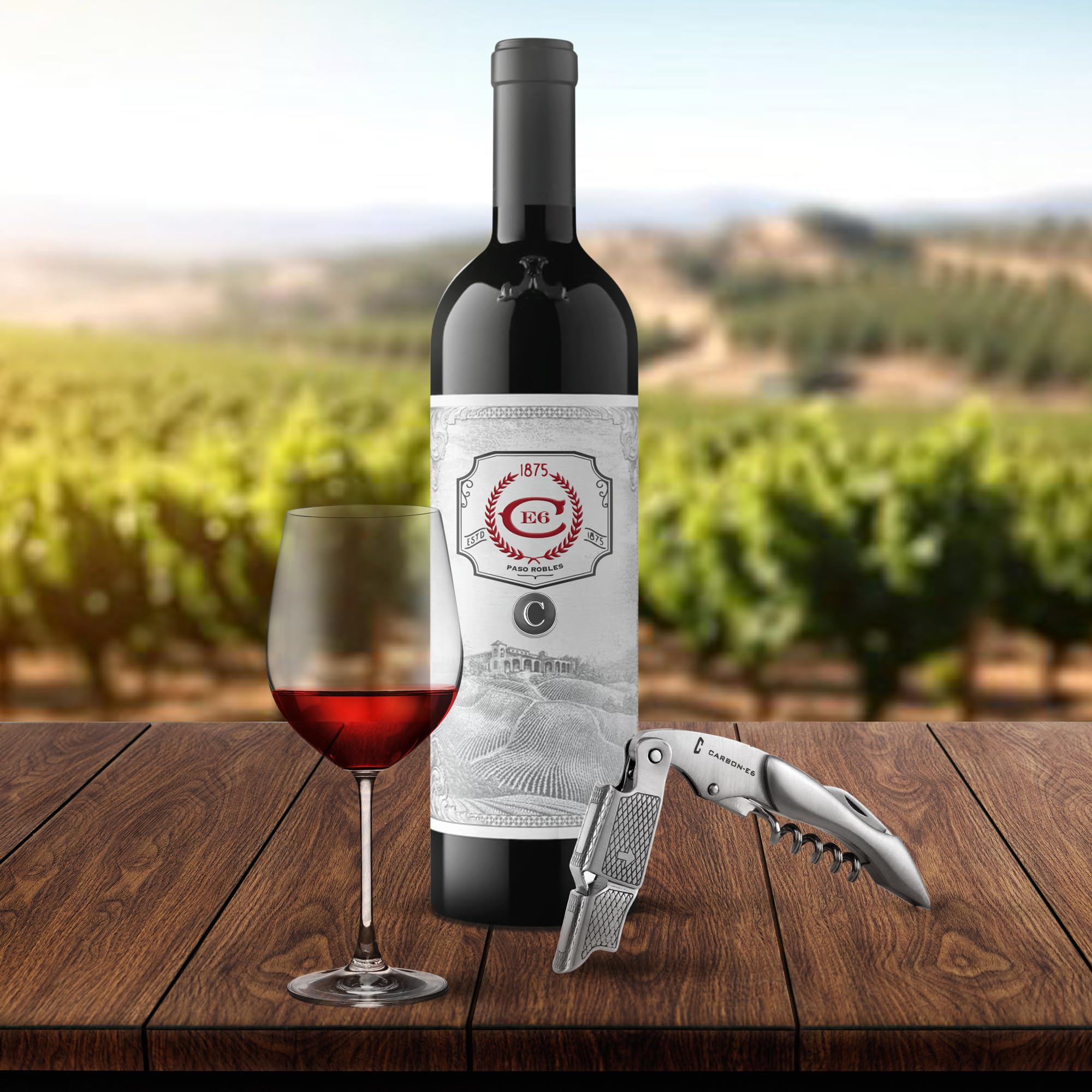 CARBON-E6 includes beer cap remover for multi-use bottle opening