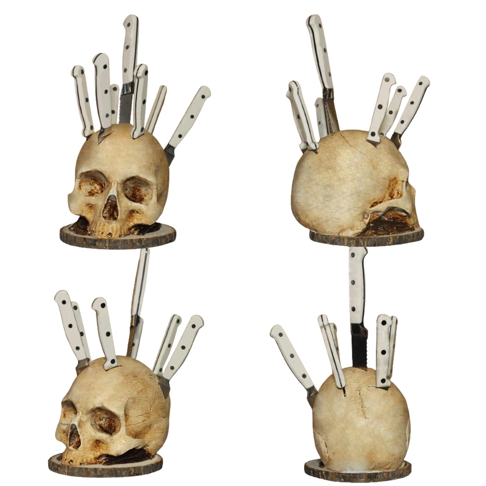 CAREEN detailed skull head block turns meal prep into conversation starter.