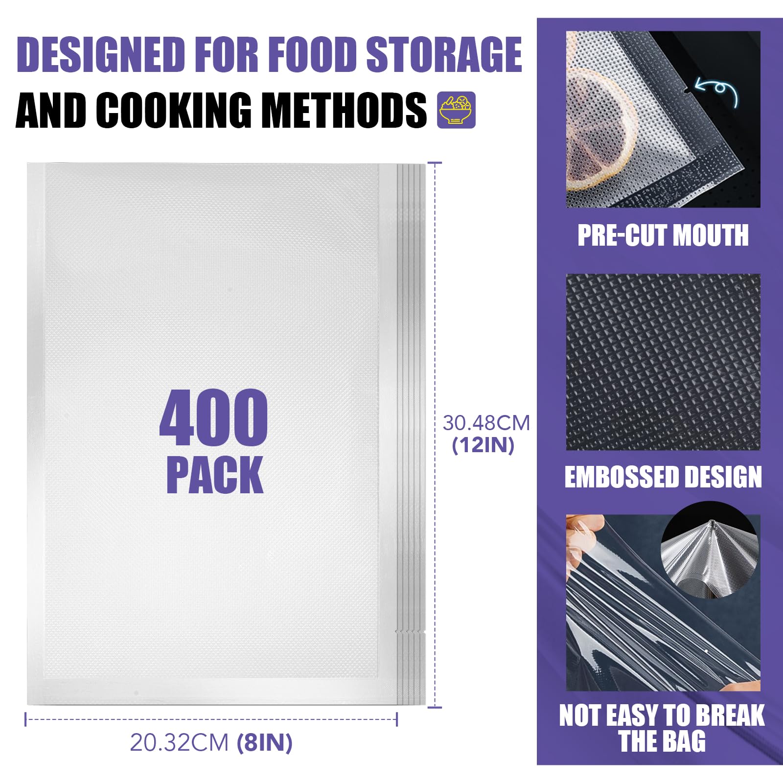 Caregy BPA-free bags for safe food storage and freshness