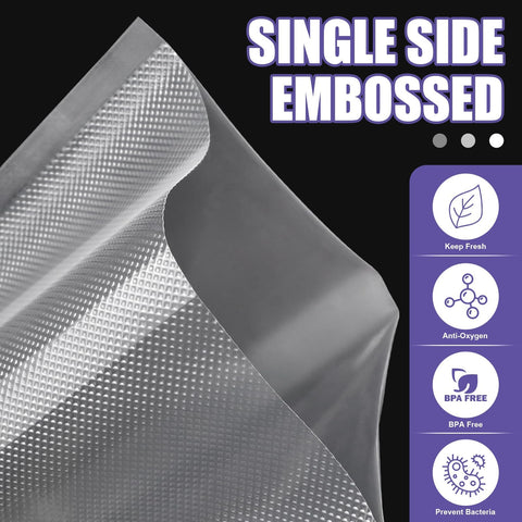 CAREGY embossed design bags enhance sealing and reduce waste