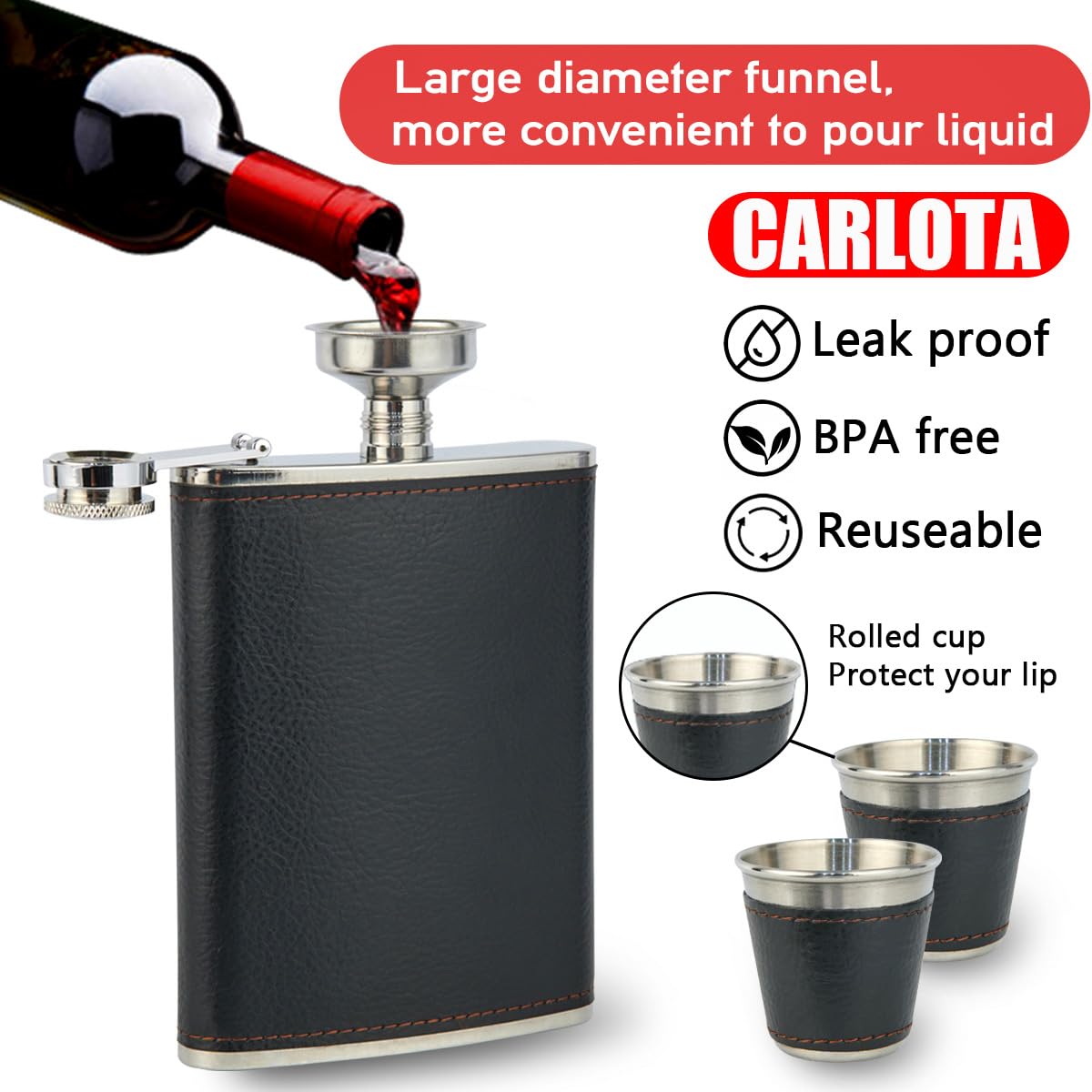 CARLOTA gift box includes 2 cups for versatile gifting occasions.