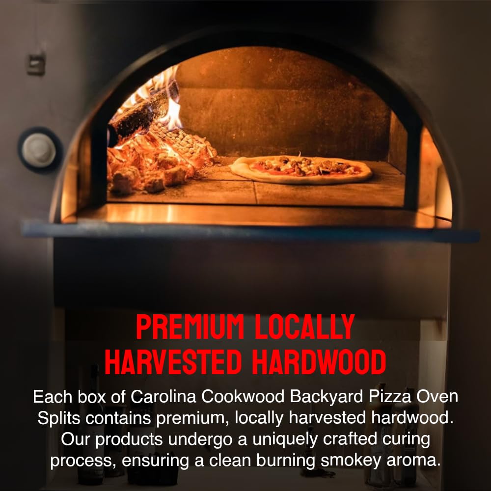 Carolina Cookwood naturally cured aroma highlighted for authentic flavor.