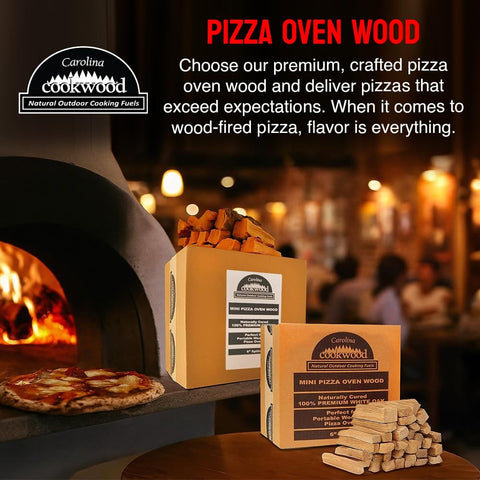 Carolina Cookwood white oak splits ignite easily for quick preheating.