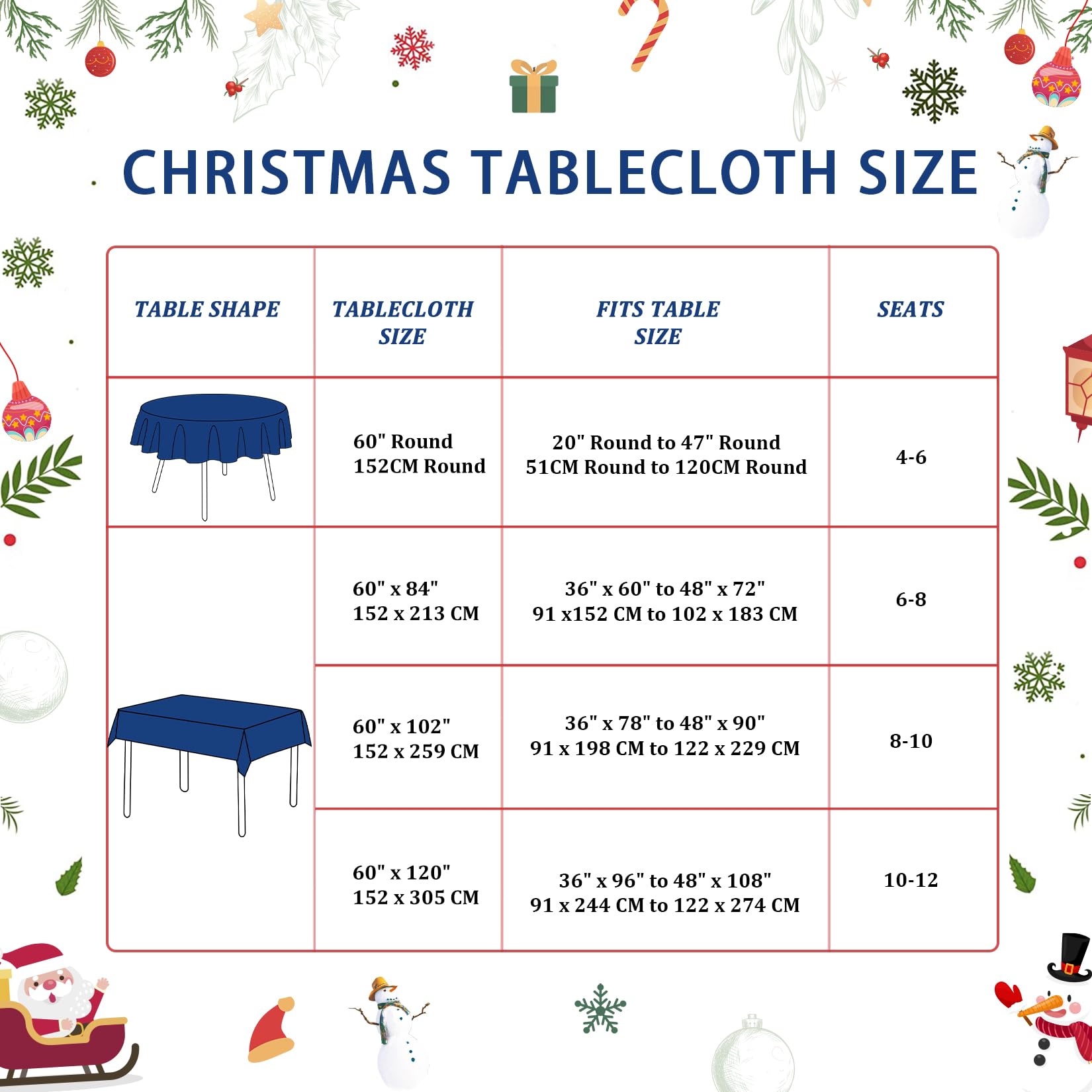 CAROMIO round tablecloth easy care features for busy hosts.