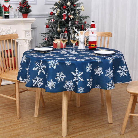 CAROMIO water-resistant tablecloth shields furniture during meals.