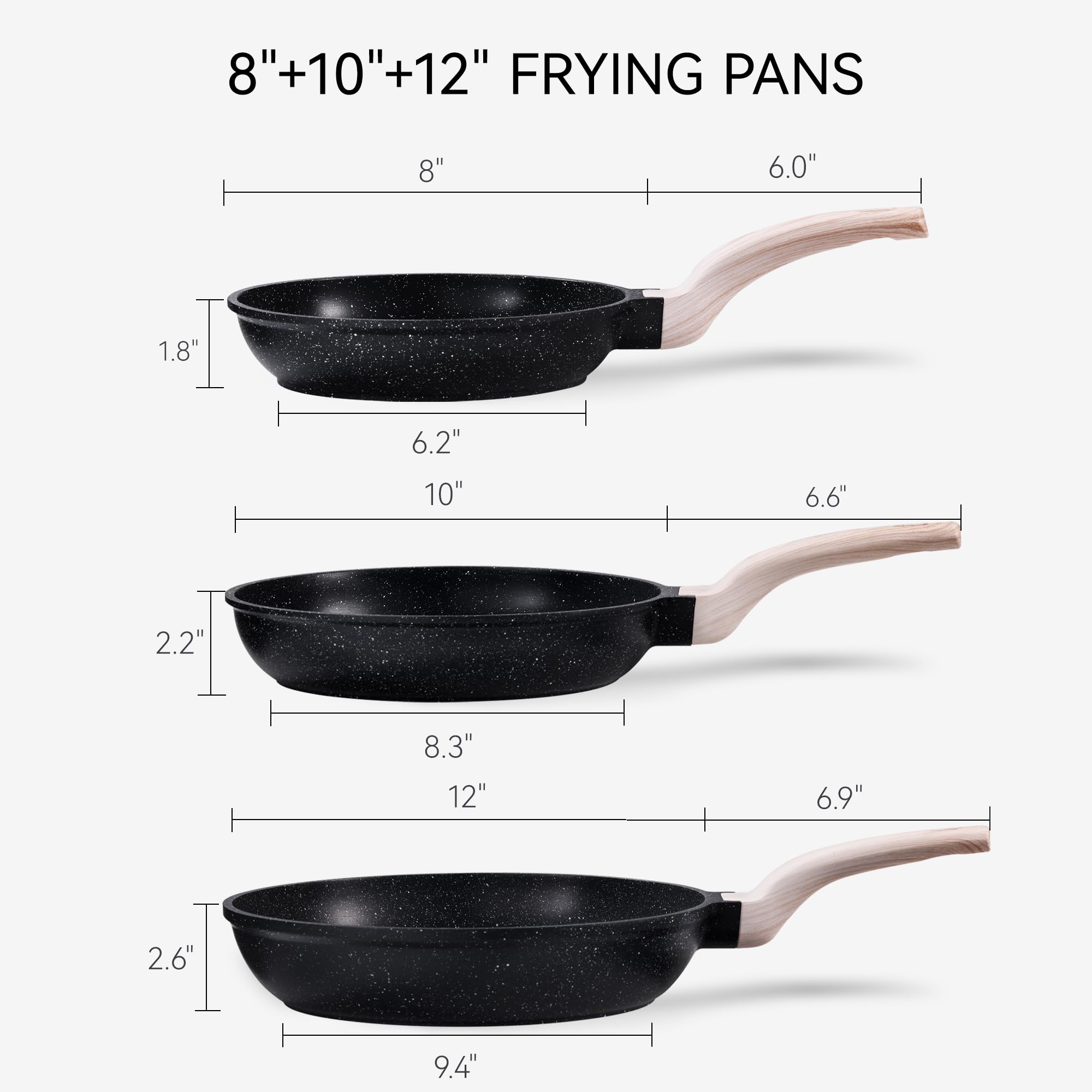 CAROTE 10-inch non-stick pan ideal for versatile sautéing with less oil