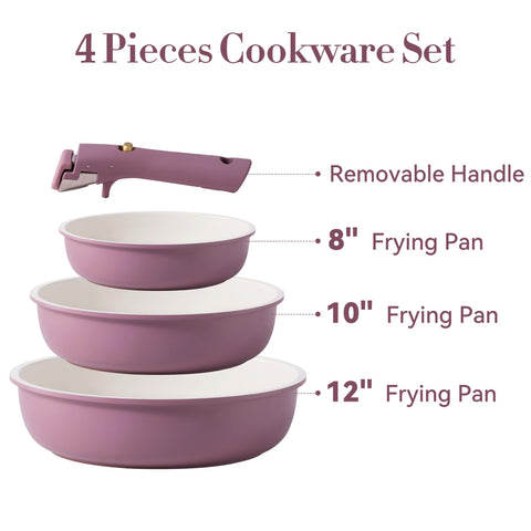 CAROTE 10-inch nonstick pan with even heating for versatile cooking.