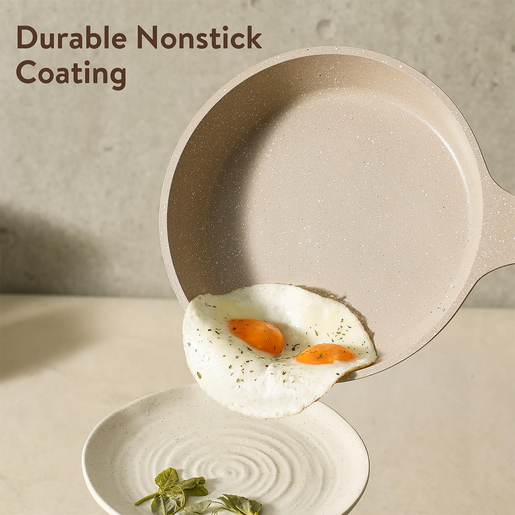 CAROTE 2.5-quart sauté pan with lid supports flavorful simmering