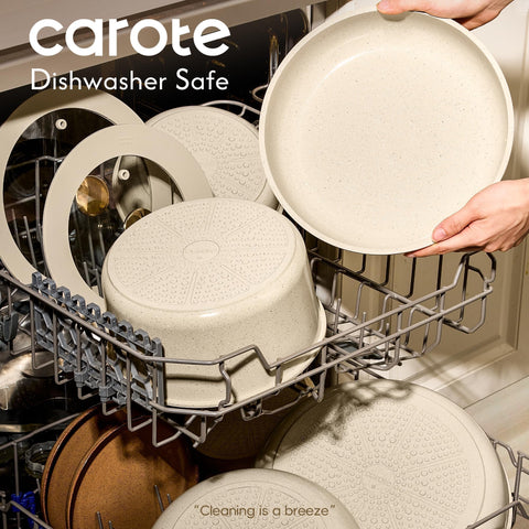 CAROTE 12-inch fry pan for large batches and uniform cooking.