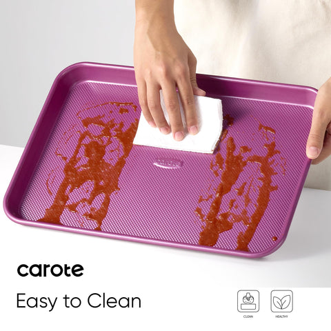 CAROTE 13-inch baking pan for even heat and browning.