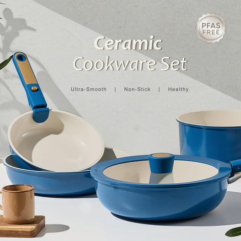 CAROTE dishwasher-safe cookware for quick cleanup after cooking.