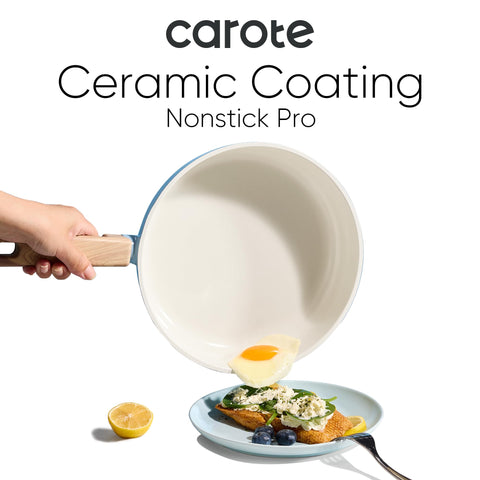 CAROTE 2.5-quart saucepan with lid for quick simmering and easy cleanup.