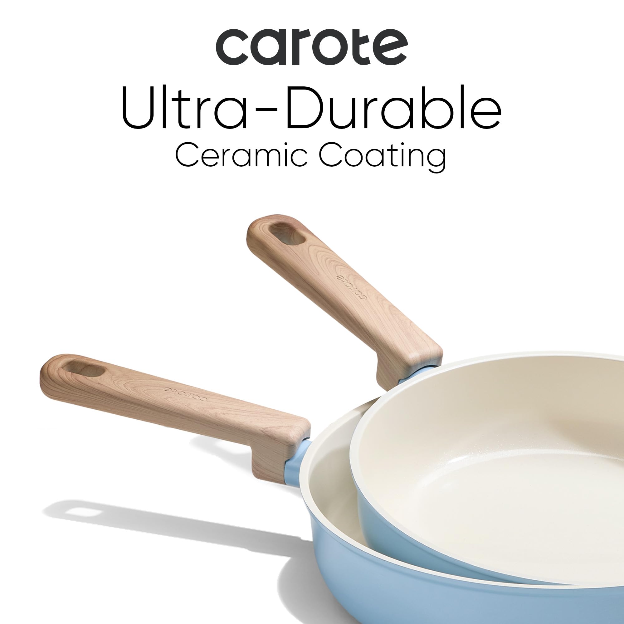 CAROTE utensil set included for simple cooking tasks and storage.