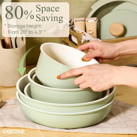 CAROTE dishwasher-safe design supports easy cleanup after cooking.