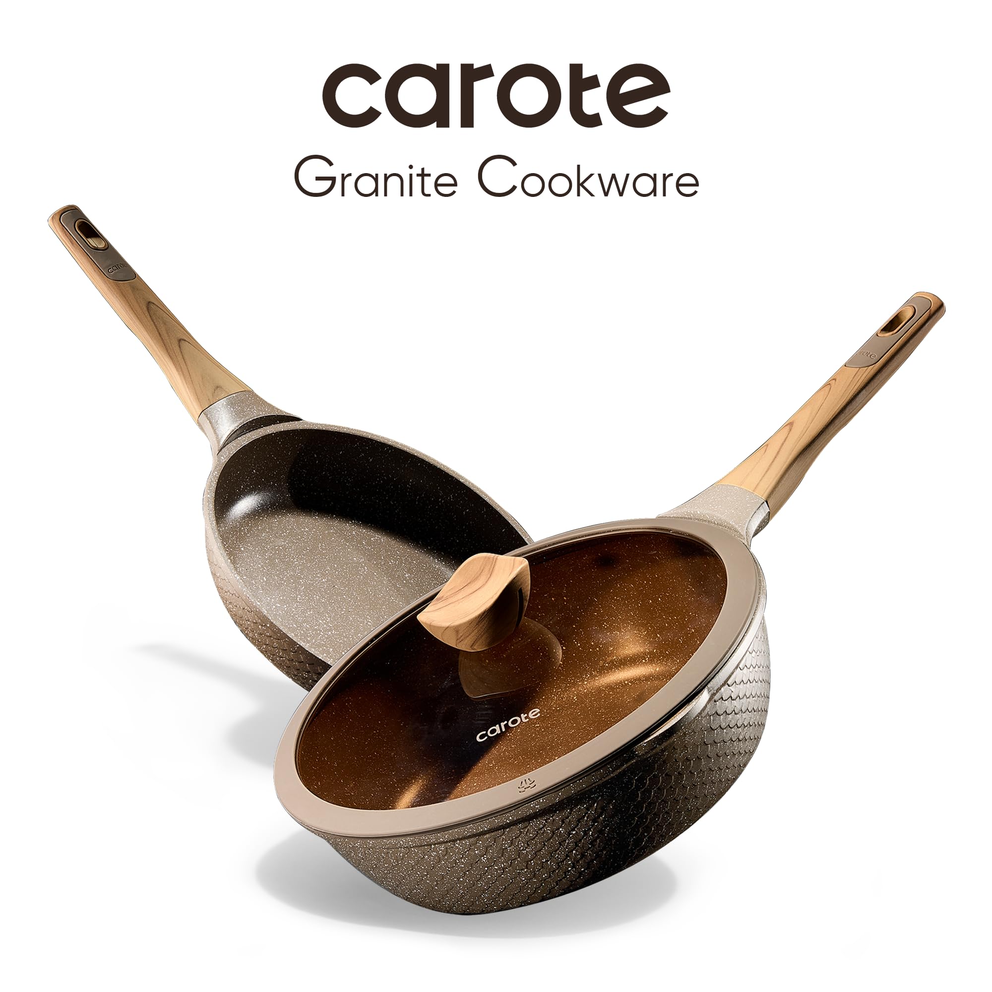CAROTE included utensils set, handy tools for prep and serving.