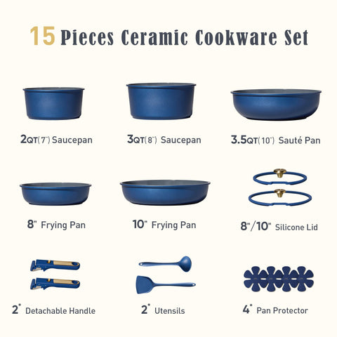 CAROTE 2qt-3qt saucepan-set shown for versatile meal prep.