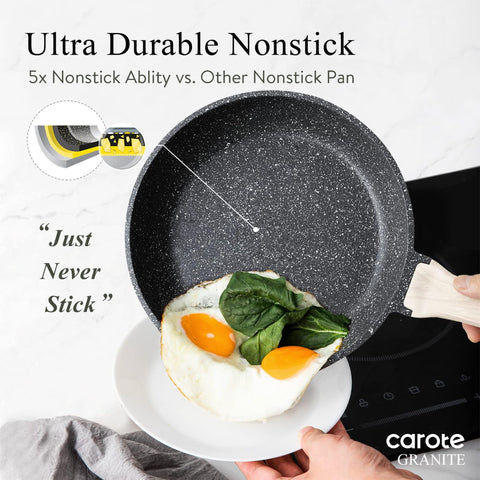 CAROTE 2qt saucepan with lid shown for quick simmering and control.