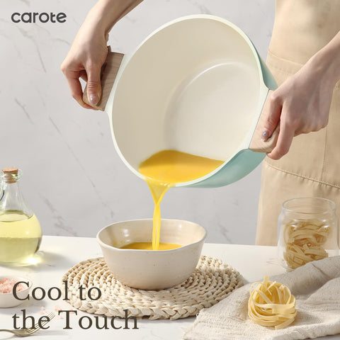 CAROTE 2qt saucepan with lid ready for simmering sauces and reheating portions.