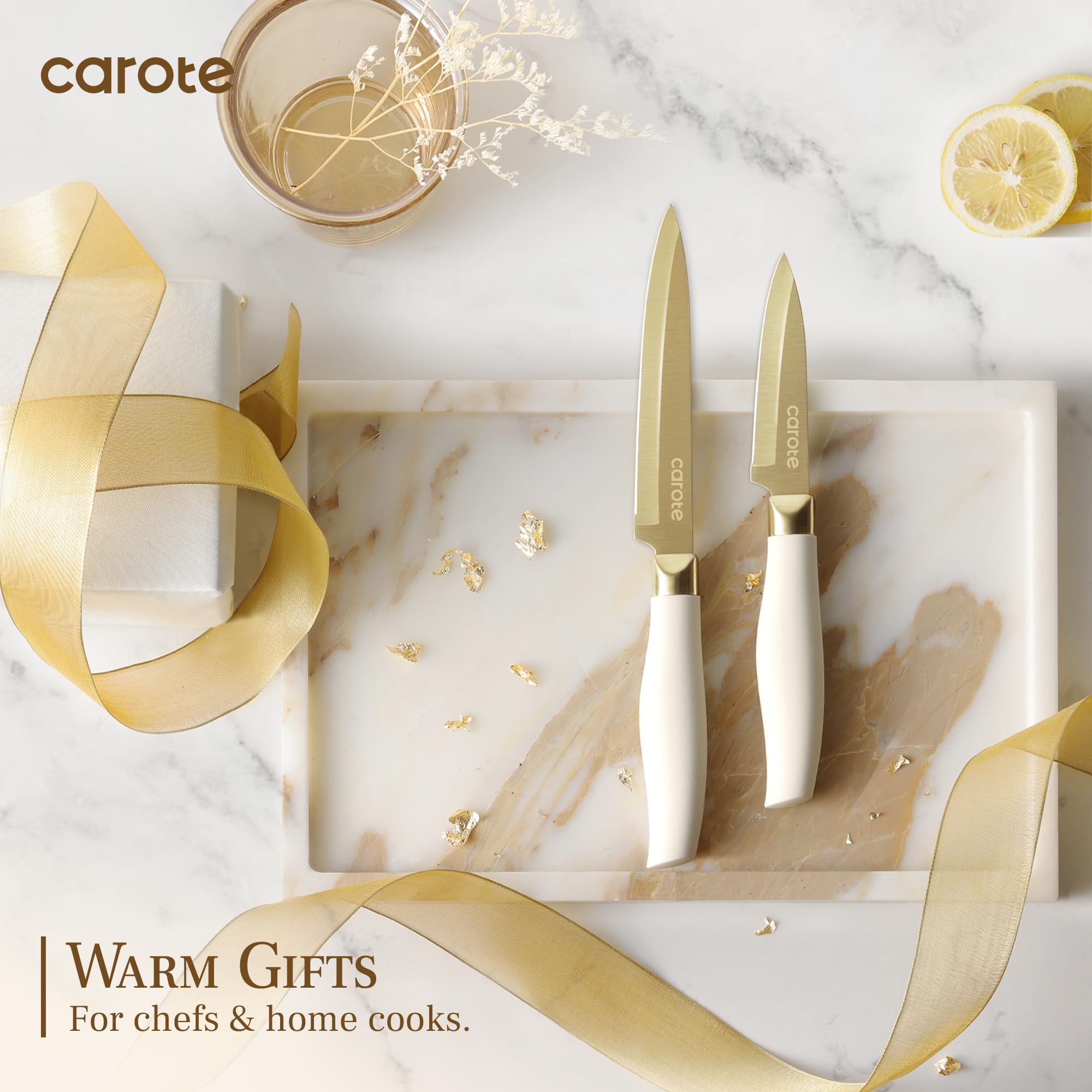 CAROTE 3-5in paring knife for precise peeling and trimming