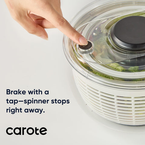 CAROTE bowl and colander are top-rack dishwasher-safe.