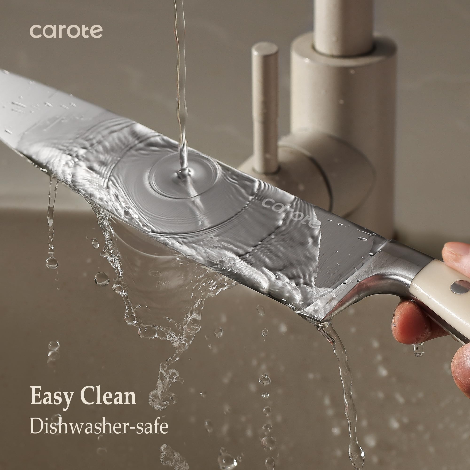 CAROTE 5-inch utility knife ready for versatile daily tasks.