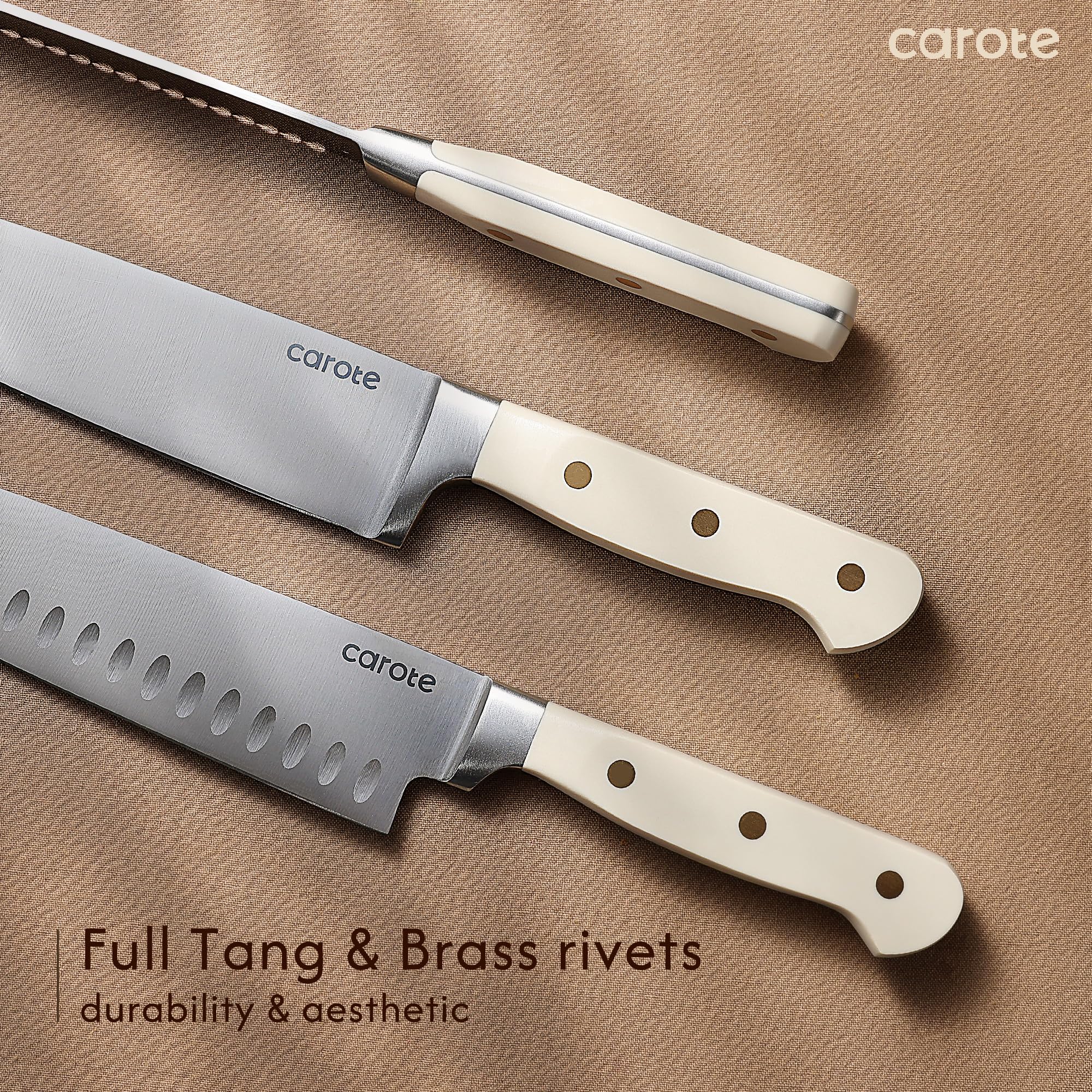 CAROTE 5-inch utility knife for small prep tasks.