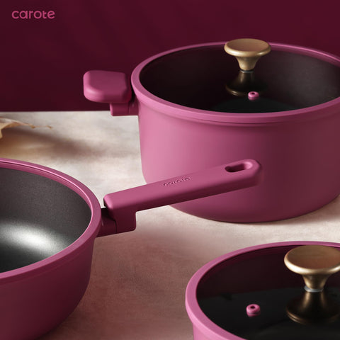 CAROTE 5-qt sauté pan with lid for searing and simmering