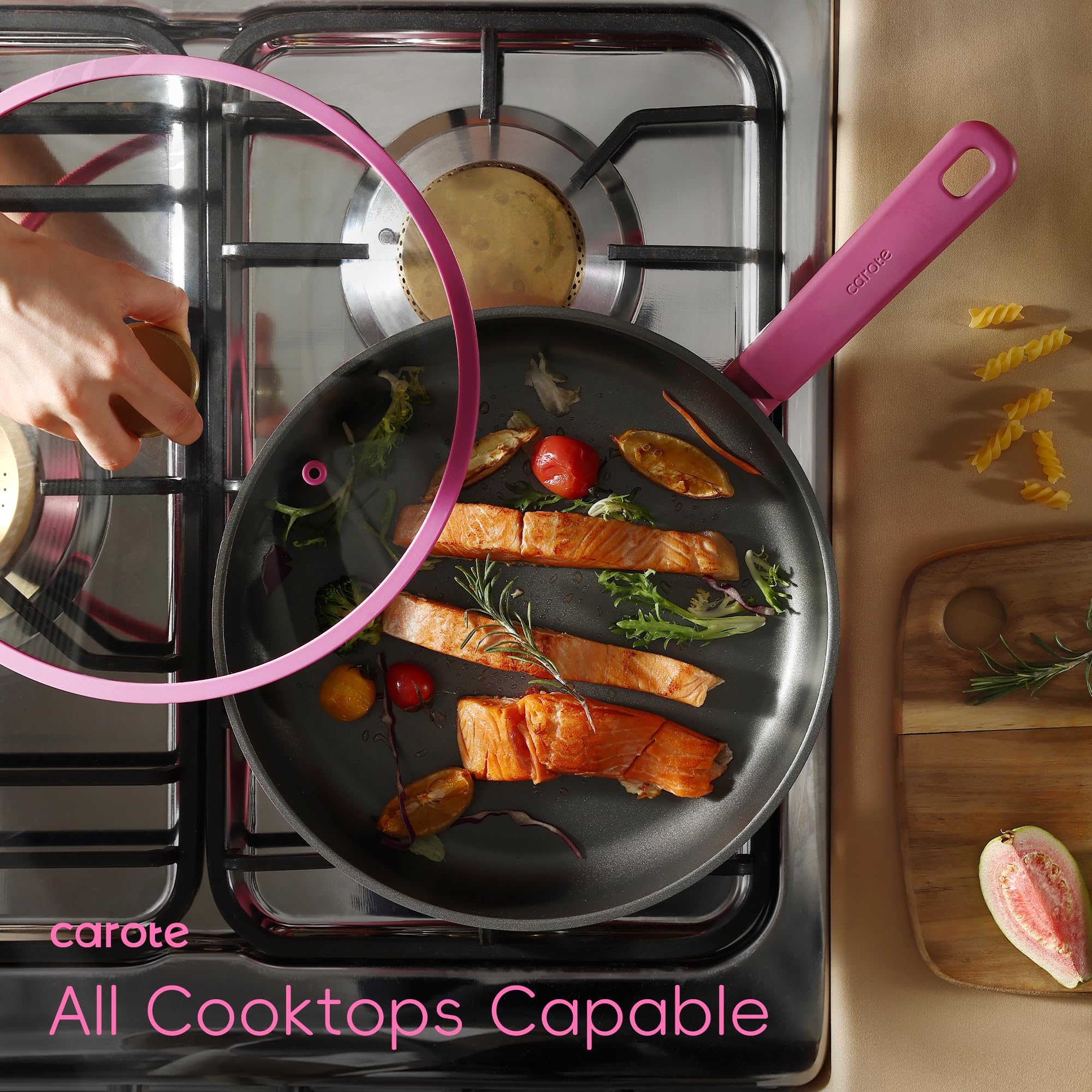 CAROTE 5-qt stockpot with lid for family meals