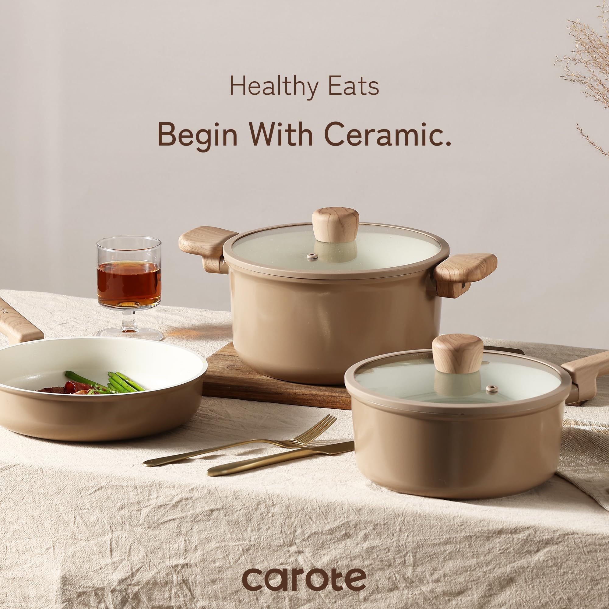 CAROTE 5.5-qt casserole with lid for family meals