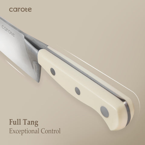 CAROTE 7-inch santoku knife ideal for precise mincing and slicing.