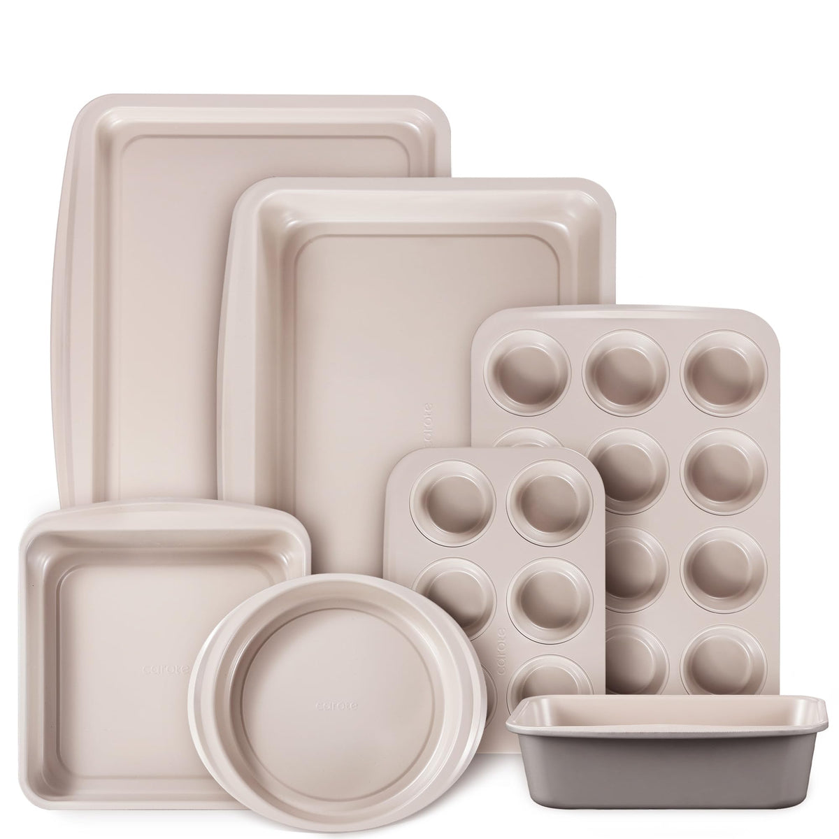 CAROTE bakeware cookie sheet: nonstick release for easy cooling and cleanup.