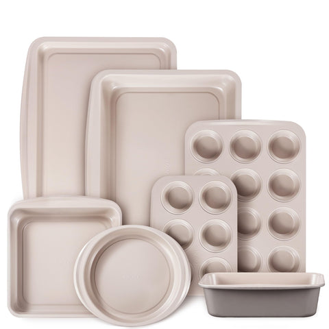 CAROTE bakeware cookie sheet: nonstick release for easy cooling and cleanup.