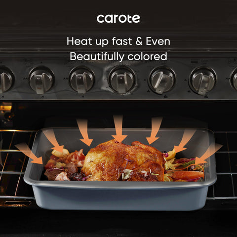 CAROTE 12-cup muffin pan enables batch baking with consistent browning