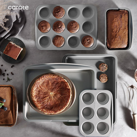 CAROTE 9-inch loaf pan delivers clean slices with even heat distribution