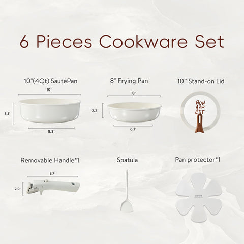Carote 8-inch frying pan for quick searing with minimal oil