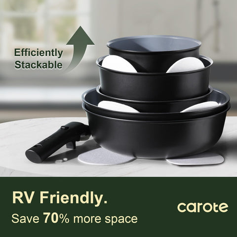 CAROTE 8in and 10in frying pans for sautéing