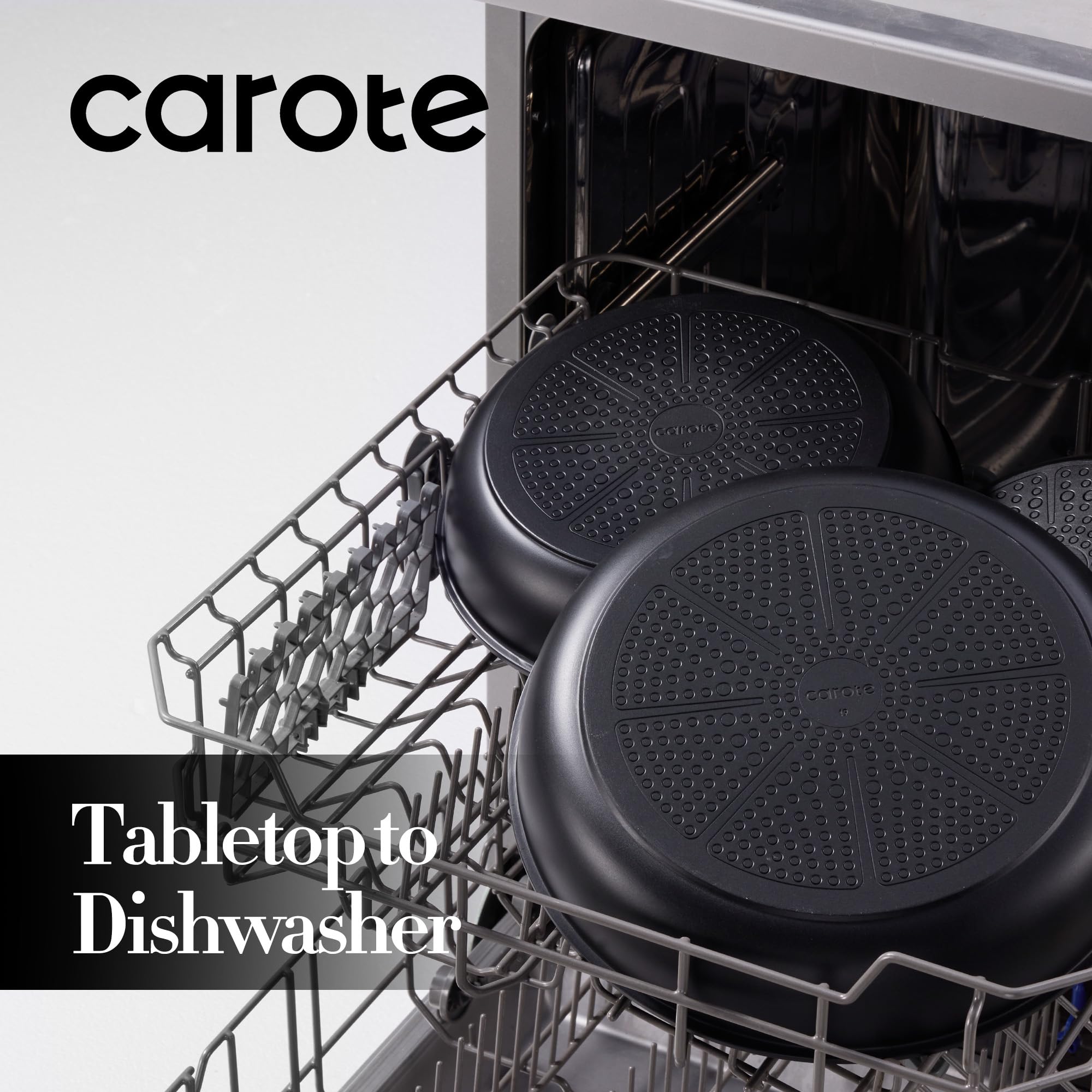 CAROTE 8inch nonstick fry pan ideal for eggs and omelets with easy cleanup