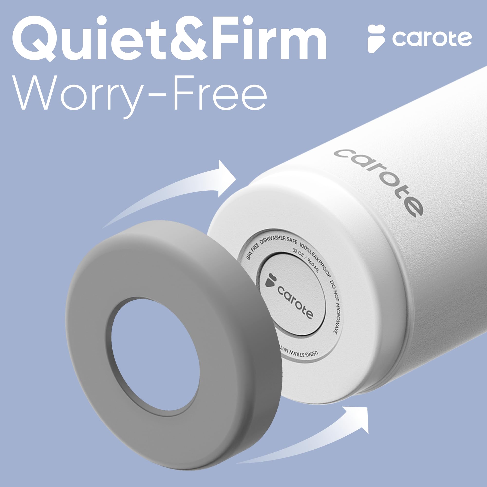 CAROTE blue double-wall insulation keeps drinks cold or hot