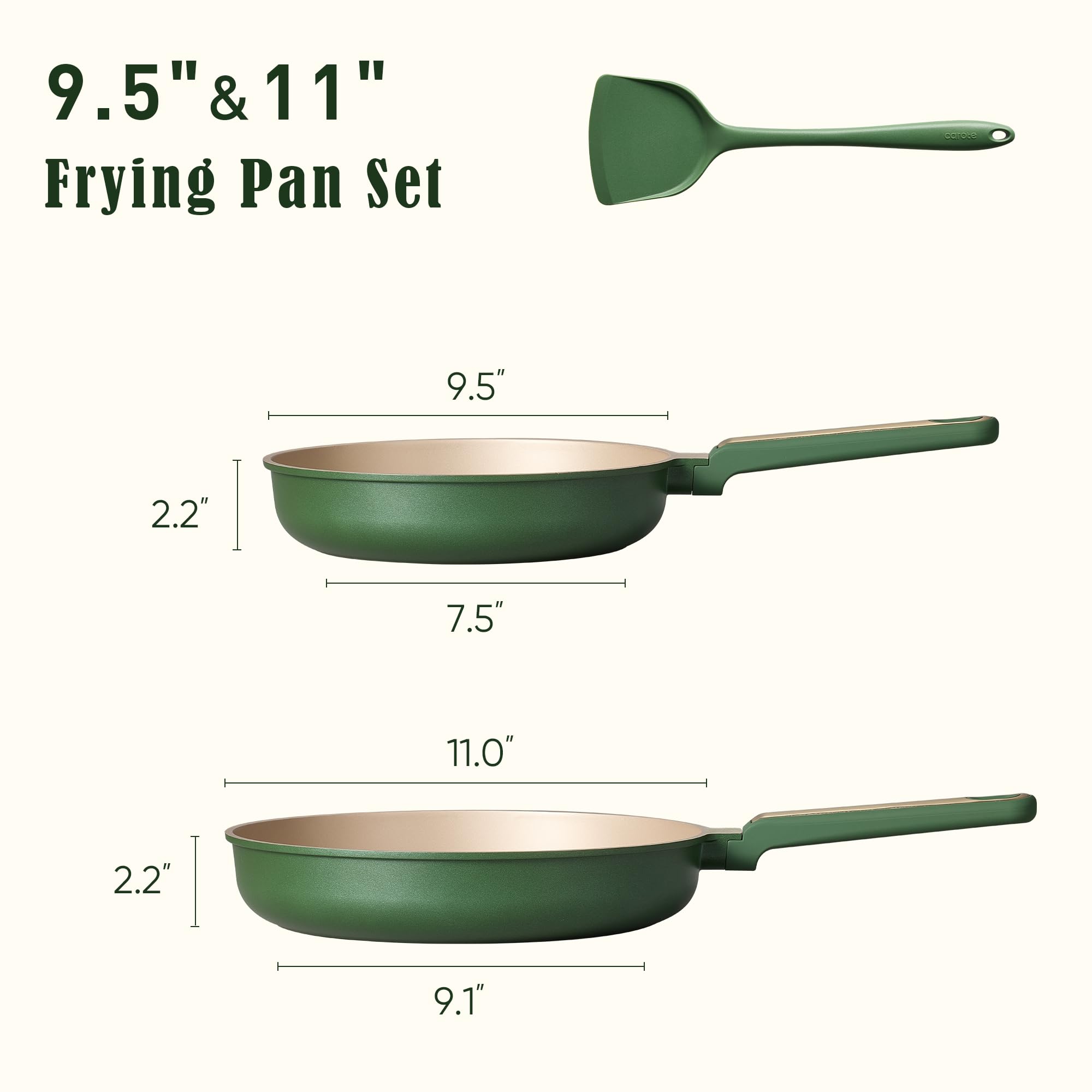 CAROTE cast aluminum pan with even heat distribution for consistent results